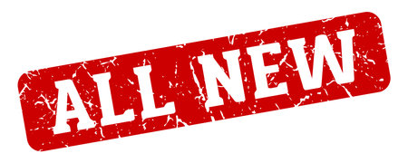 all new stamp. all new rectangular sign isolated on transparent backgroundのイラスト素材