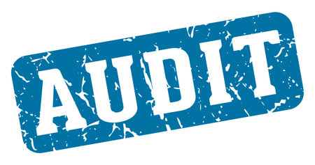 audit stamp audit rectangular sign isolated on transparent backgroundのイラスト素材