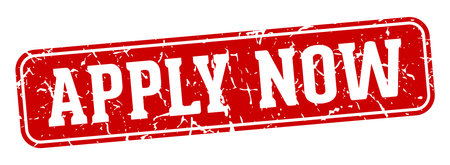 apply now stamp. apply now rectangular sign isolated on transparent backgroundのイラスト素材