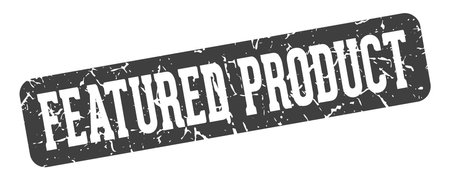featured product stamp. featured product rectangular sign isolated on transparent backgroundのイラスト素材