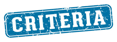 criteria stamp. criteria rectangular sign isolated on transparent backgroundのイラスト素材