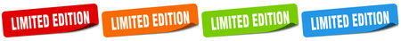 limited edition sticker. limited edition sticker set isolated on white backgroundのイラスト素材