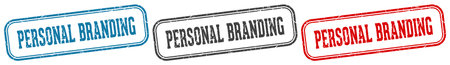 personal branding stamp. personal branding stamp set on white backgroundのイラスト素材