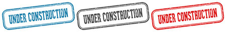 under construction stamp. under construction stamp set on white backgroundのイラスト素材