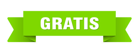 free ribbon. gratis ribbon isolated on transparent backgroundのイラスト素材