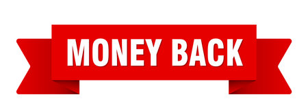 money back ribbon. money back ribbon isolated on transparent backgroundのイラスト素材