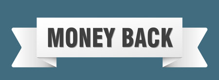 money back ribbon. money back ribbon isolated on transparent backgroundのイラスト素材