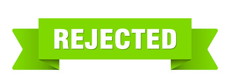 rejected ribbon. rejected ribbon isolated on transparent backgroundのイラスト素材