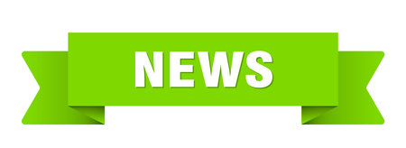 news ribbon. news ribbon isolated on transparent backgroundのイラスト素材