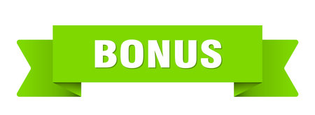 bonus ribbon. bonus ribbon isolated on transparent backgroundのイラスト素材