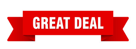 great deal ribbon. great deal ribbon isolated on transparent backgroundのイラスト素材