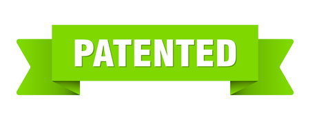 patented ribbon. patent ribbon isolated on transparent backgroundのイラスト素材