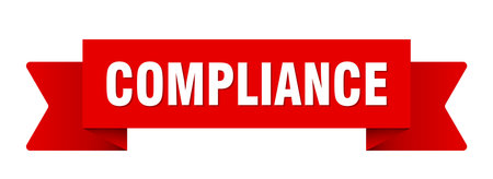 compliance ribbon. compliance ribbon isolated on transparent backgroundのイラスト素材