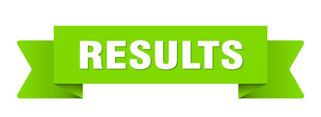 results ribbon. results ribbon isolated on transparent backgroundのイラスト素材