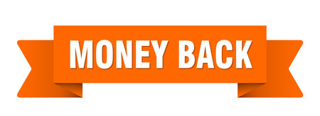 money back ribbon. money back ribbon isolated on transparent backgroundのイラスト素材