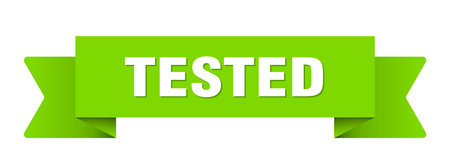 tested ribbon. tested ribbon isolated on transparent backgroundのイラスト素材