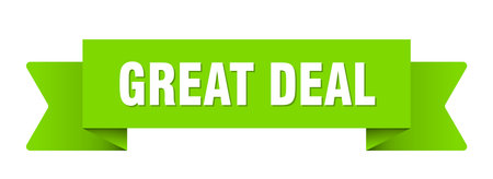 great deal ribbon. great deal ribbon isolated on transparent backgroundのイラスト素材