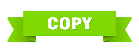 copy ribbon. copy ribbon isolated on transparent backgroundのイラスト素材