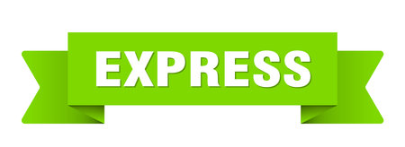 express ribbon. express ribbon isolated on transparent backgroundのイラスト素材