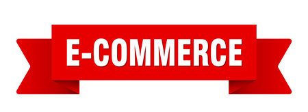 e-commerce ribbon. e-commerce ribbon isolated on transparent backgroundのイラスト素材