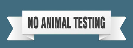 no animal testing ribbon. no animal testing ribbon isolated on transparent backgroundのイラスト素材