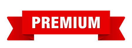premium ribbon. premium ribbon isolated on transparent backgroundのイラスト素材