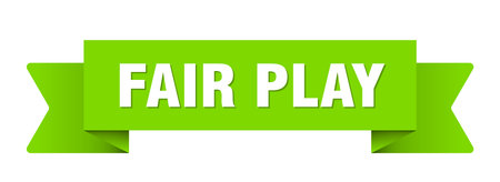 fair play ribbon. fair play ribbon isolated on transparent backgroundのイラスト素材