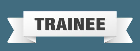 trainee ribbon. trainee ribbon isolated on transparent backgroundのイラスト素材