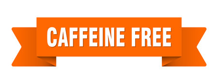 caffeine free ribbon. caffeine free ribbon isolated on transparent backgroundのイラスト素材