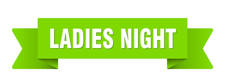 ladies night ribbon. ladies night ribbon isolated on transparent backgroundのイラスト素材