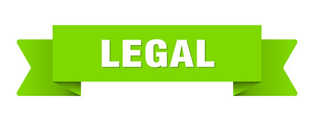 legal ribbon. legal ribbon isolated on transparent backgroundのイラスト素材