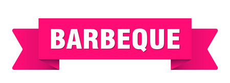 barbeque ribbon. barbeque ribbon isolated on transparent backgroundのイラスト素材