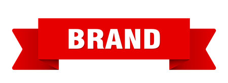 brand ribbon. brand ribbon isolated on transparent backgroundのイラスト素材