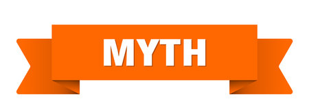 myth ribbon. myth ribbon isolated on transparent backgroundのイラスト素材
