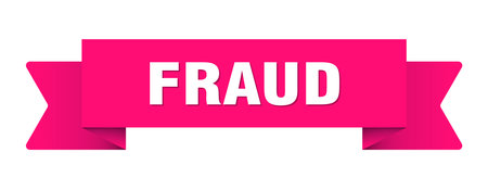 fraud ribbon. fraud ribbon isolated on transparent backgroundのイラスト素材