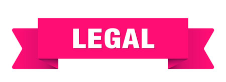 legal ribbon. legal ribbon isolated on transparent backgroundのイラスト素材