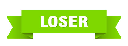loser ribbon. loser ribbon isolated on transparent backgroundのイラスト素材