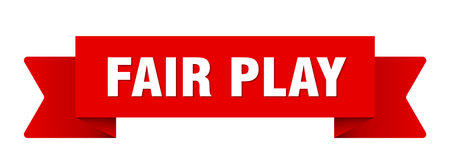 fair play ribbon. fair play ribbon isolated on transparent backgroundのイラスト素材