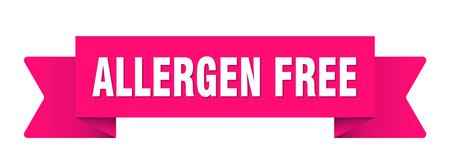 allergen free ribbon. allergen free ribbon isolated on transparent backgroundのイラスト素材