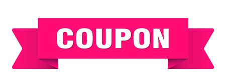 coupon ribbon. coupon ribbon isolated on transparent backgroundのイラスト素材