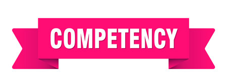 competency ribbon. competency ribbon isolated on transparent backgroundのイラスト素材