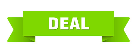 deal ribbon. deal ribbon isolated on transparent backgroundのイラスト素材