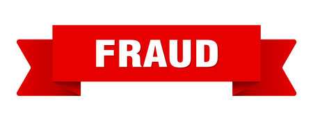 fraud ribbon. fraud ribbon isolated on transparent backgroundのイラスト素材