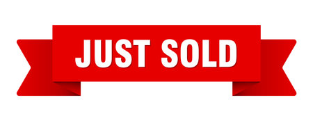 just sold ribbon. just sold ribbon isolated on transparent backgroundのイラスト素材