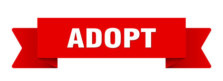 adopt ribbon. adopt ribbon isolated on transparent backgroundのイラスト素材