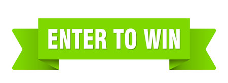 enter to win ribbon. enter to win ribbon isolated on transparent backgroundのイラスト素材