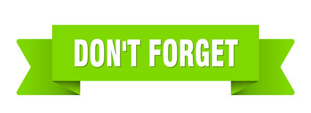 don't forget the ribbon. don't forget ribbon isolated on transparent backgroundのイラスト素材