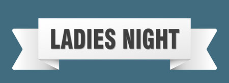 ladies night ribbon. ladies night ribbon isolated on transparent backgroundのイラスト素材