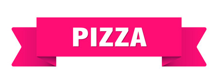 pizza ribbon. pizza ribbon isolated on transparent backgroundのイラスト素材