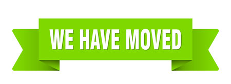 we have moved the ribbon. we have moved ribbon isolated on transparent backgroundのイラスト素材